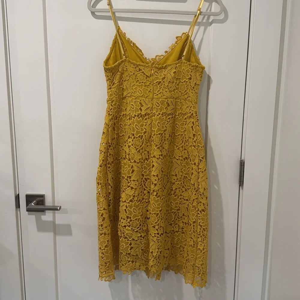 Nordstrom Astr Yellow Spaghetti Strap Sundress Midi - Picture 4 of 5